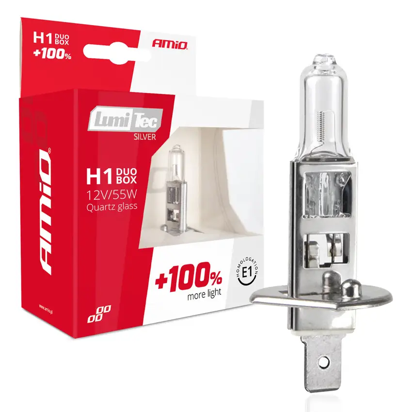 H1 LumiTec SILVER +100% DUO 12V 55W 2ks