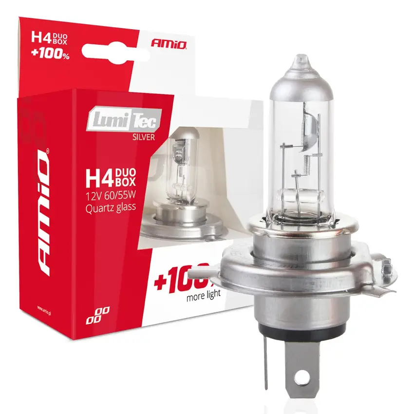 H4 LumiTec SILVER +100% DUO 12V 60/55W 2ks