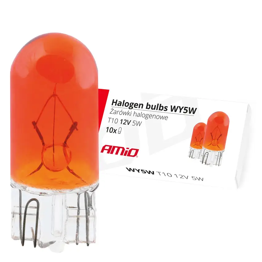 WY5W T10 W2,1x9,5d 12V 5W AMBER 1ks