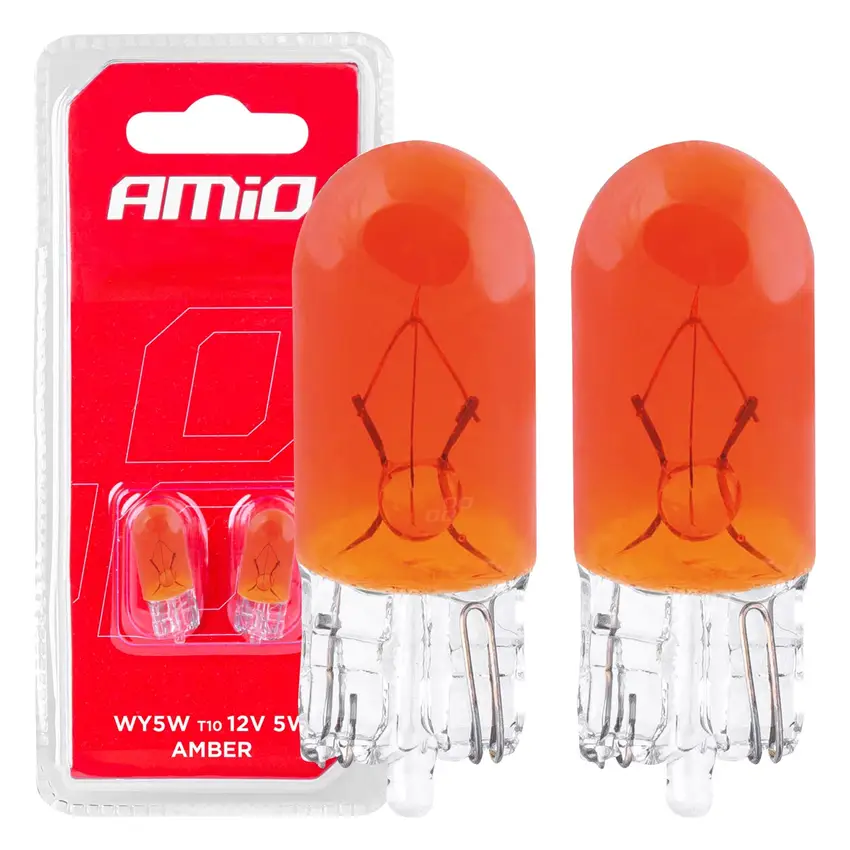 WY5W T10 W2,1x9,5d 12V 5W AMBER 2ks blister