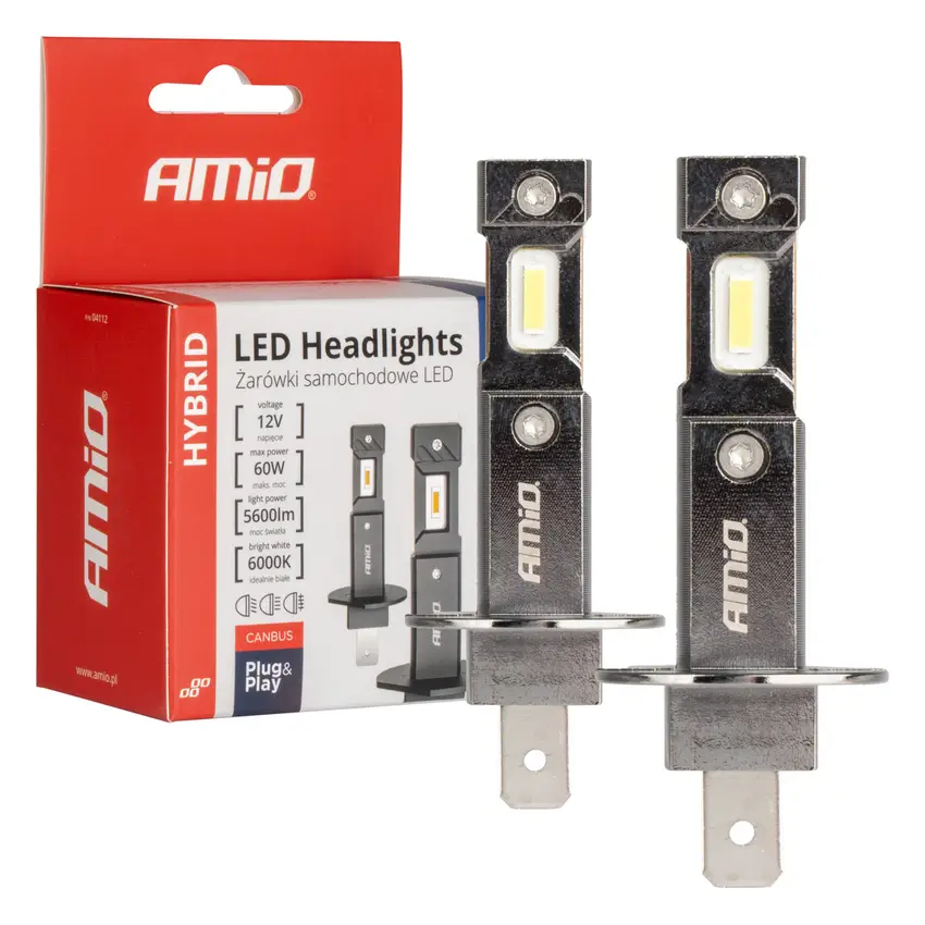 AMiO LED HYBRID Séria 6000K CANBUS H1 2ks