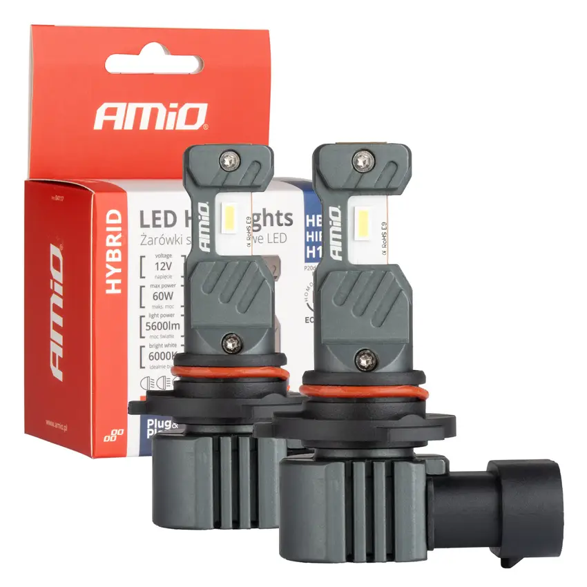 AMiO LED HYBRID Séria 6000K CANBUS HB3/HIR1/H10 2ks