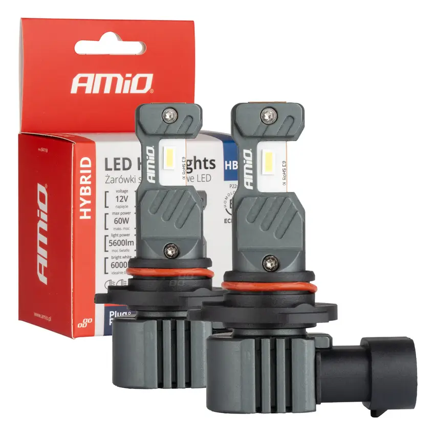AMiO LED HYBRID Séria 6000K CANBUS HB4/9006 2ks