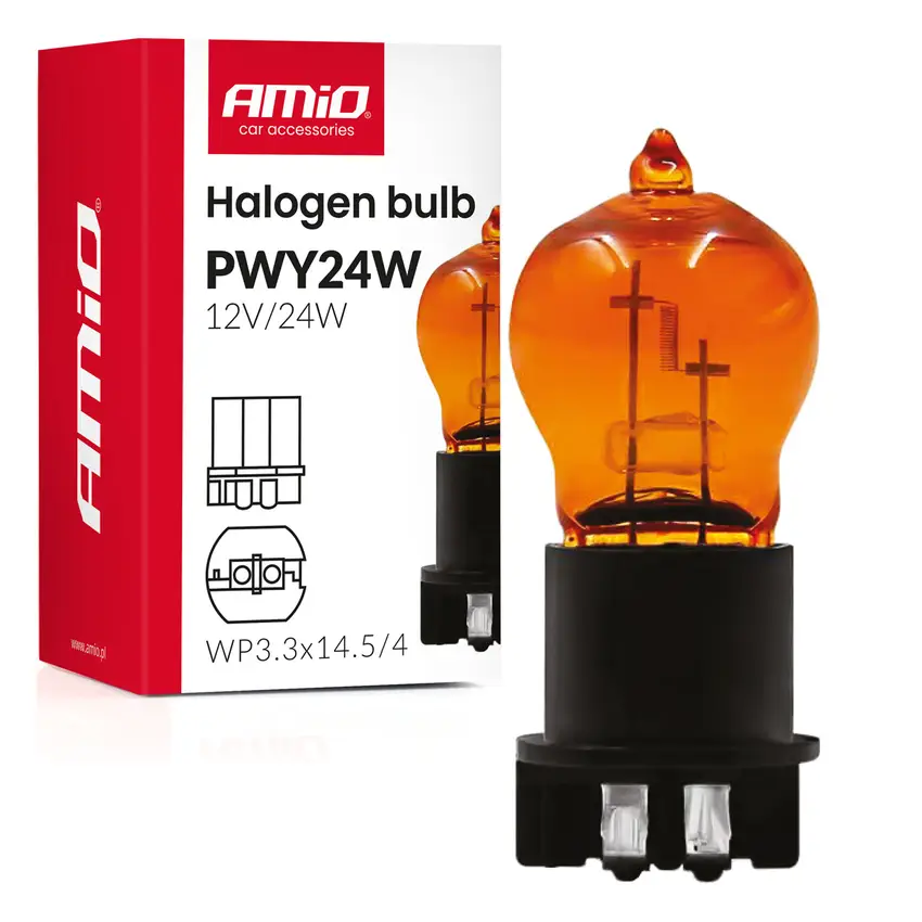 PWY24W 12V 24W WP3.3x14.5-4 AMBER 1ks