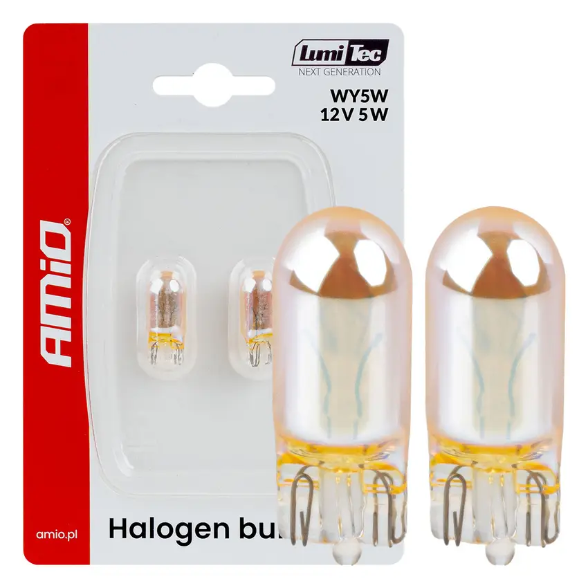 WY5W 12V 5W LumiTec AMBER CHROME 2ks
