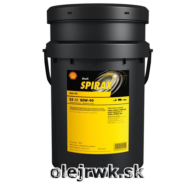 SHELL SPIRAX S3 AX 80W-90 20L