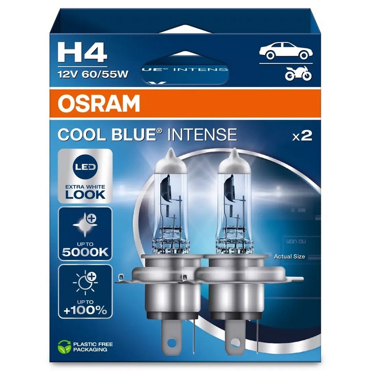 H4 OSRAM Cool Blue Intense Box 2ks