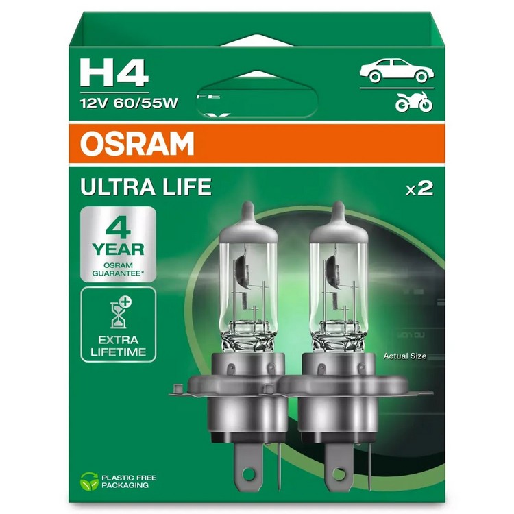 H4 OSRAM Ultra Life  Box 2ks