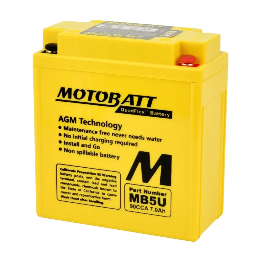 MotoBatt MB5U 12V/7Ah (P+L)