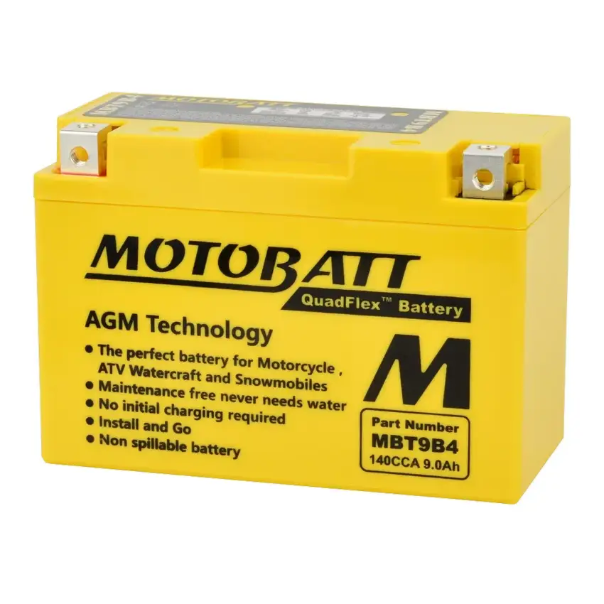 MotoBatt MBT9B4 12V/9Ah (L)
