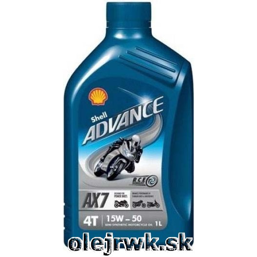 Shell ADVANCE AX7 4T 15W-50 1L