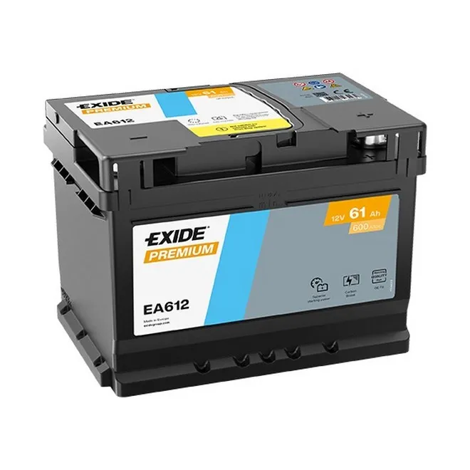 EXIDE Premium EA612 12V 61Ah 