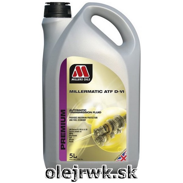Millers Oils Millermatic ATF D-VI 5L
