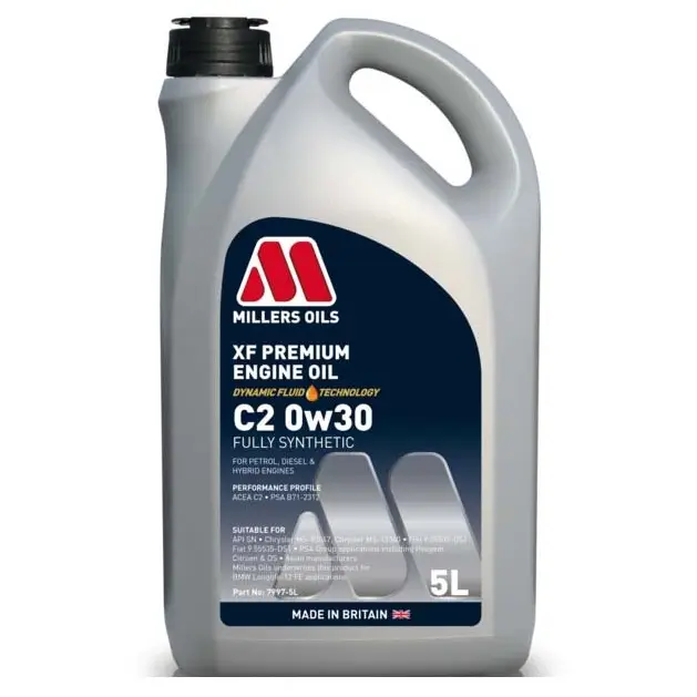 MILLERS OILS XF Premium C2 0W-30 5L