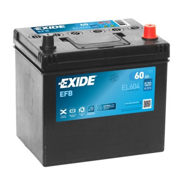 EXIDE EFB EL604 12V 60Ah 