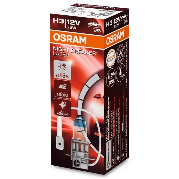 H3 OSRAM Night Breaker Laser +150%  1ks