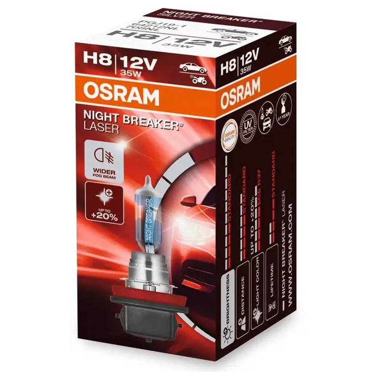 H8 OSRAM Night Breaker Laser +150%  1ks