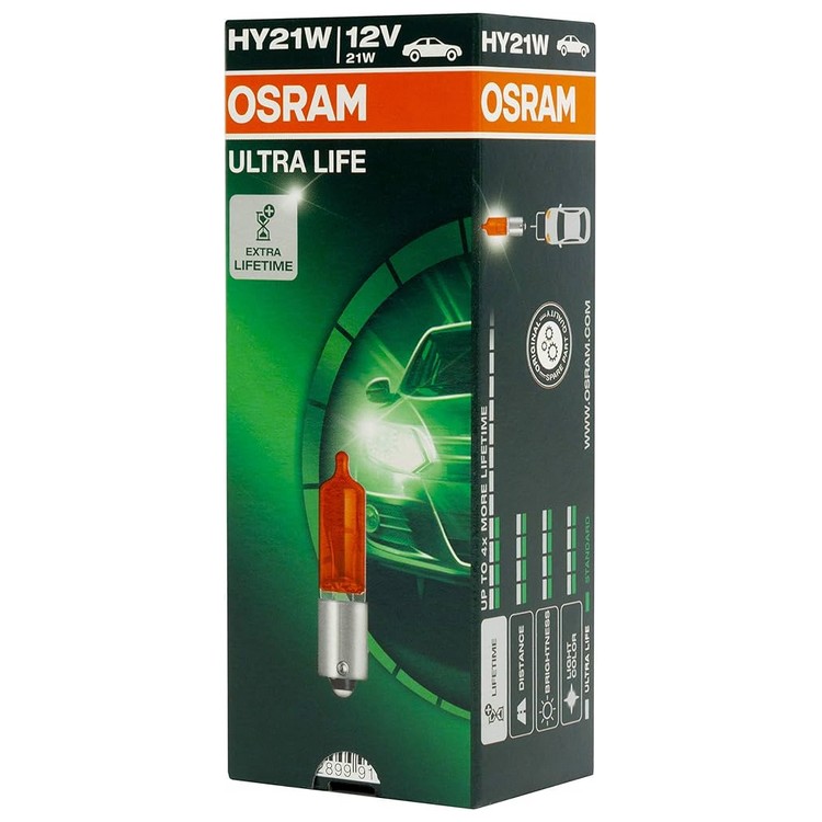 OSRAM Ultra Life HY21W  BAW9s 1ks
