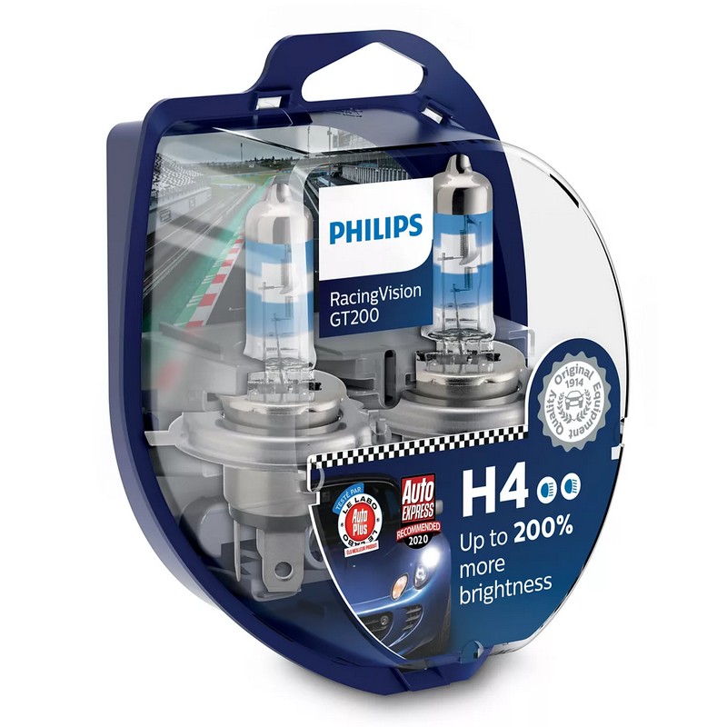 H4 Philips Racing Vision GT200 Box 2ks