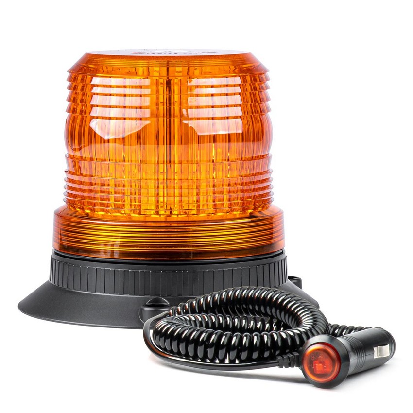 LED Maják magnetický + skrutky oranžový