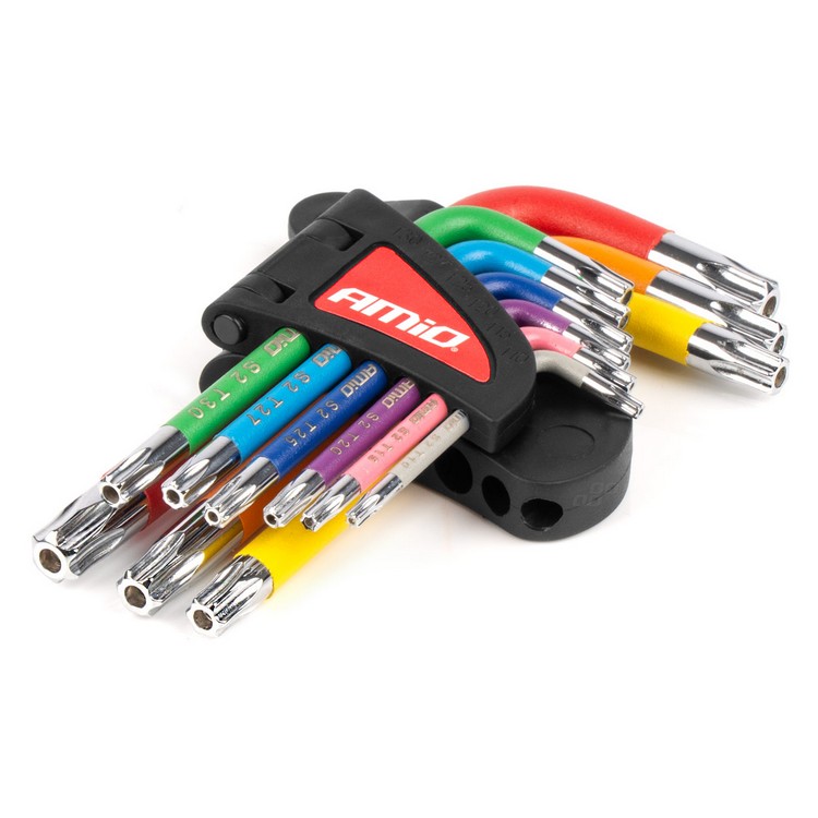 Torx kľúče z S2 ocele 9ks