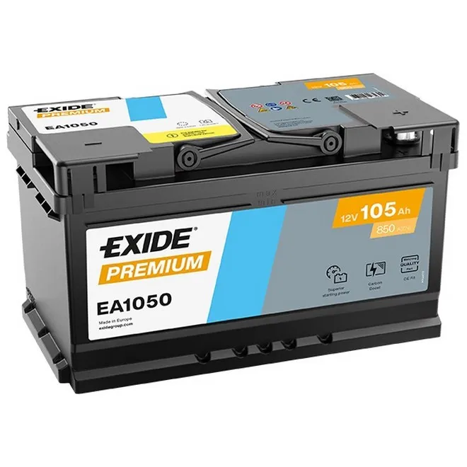 EXIDE Premium EA1050 12V 105Ah 