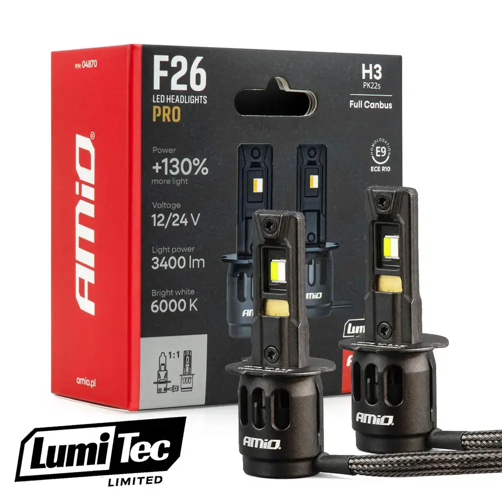 LumiTec LIMITED LED F26 PRO H3 2ks