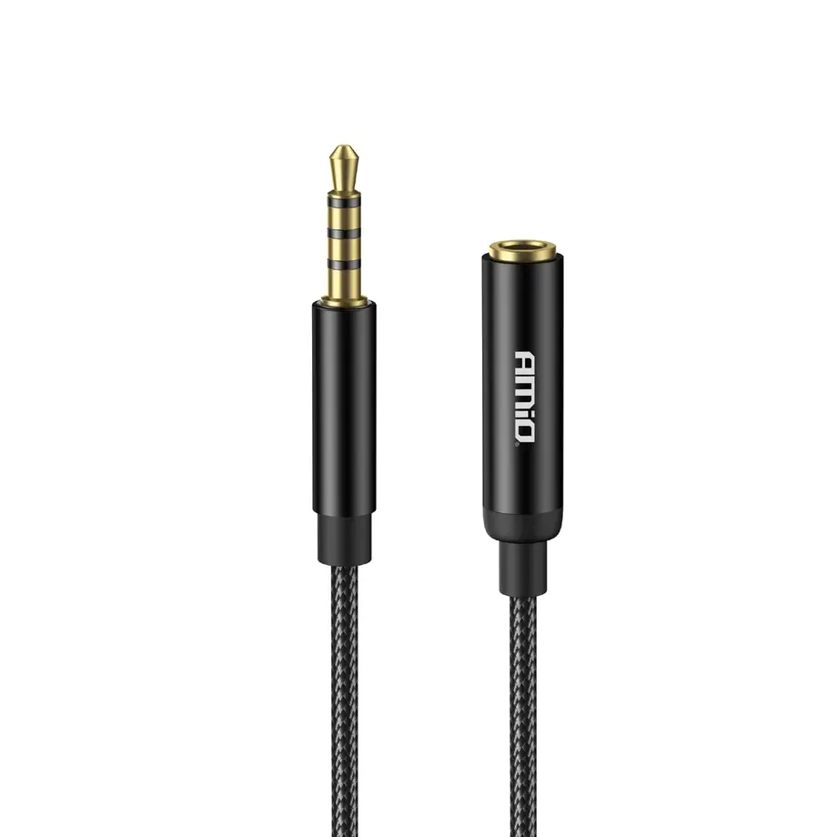 Predlžovací AUX kábel Jack 3,5 mm samec / samica