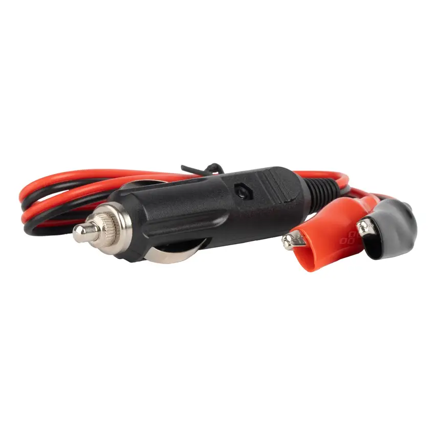 Adaptér do zásuvky zapaľovača s krokosvorkami 12V/24V 60cm