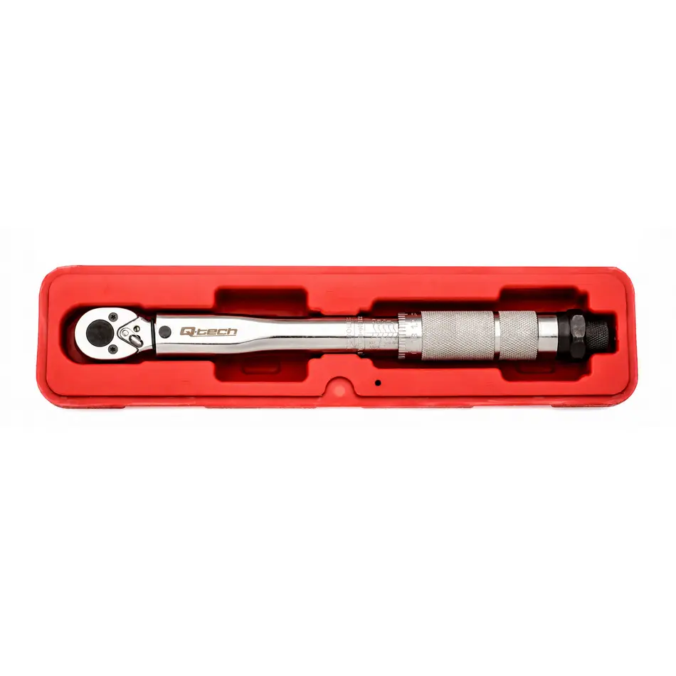 Q-TECH momentový kľúč s račňou 1/4", 5-25 Nm