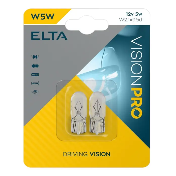 VISIONPRO 5W W2,1x9,5d W5W Blister 2ks
