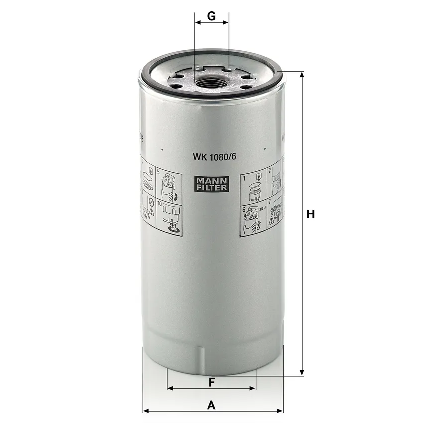 MANN WK 1080/6 X