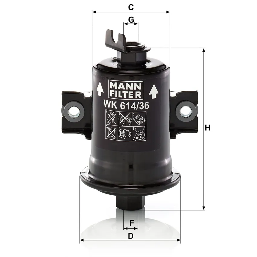 MANN WK 614/36 x