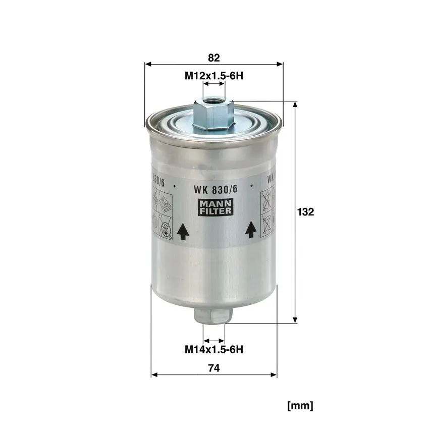 MANN WK 830/6 x