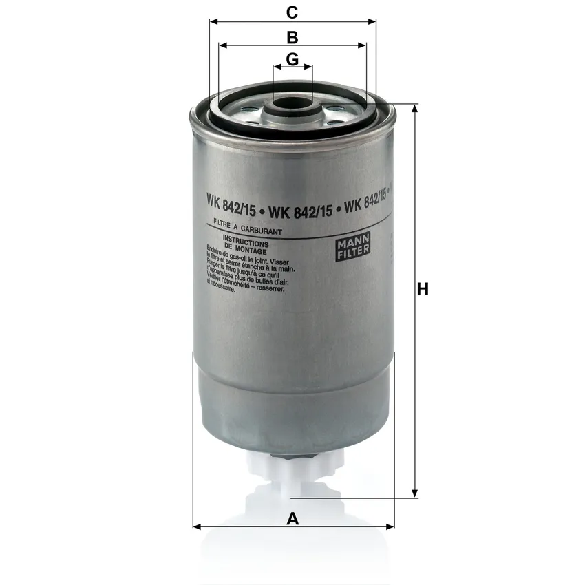 MANN WK 842/15