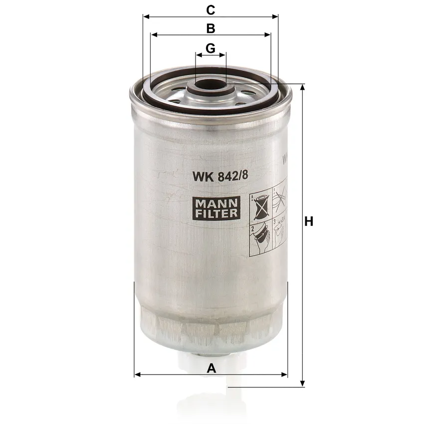 MANN WK 842/8