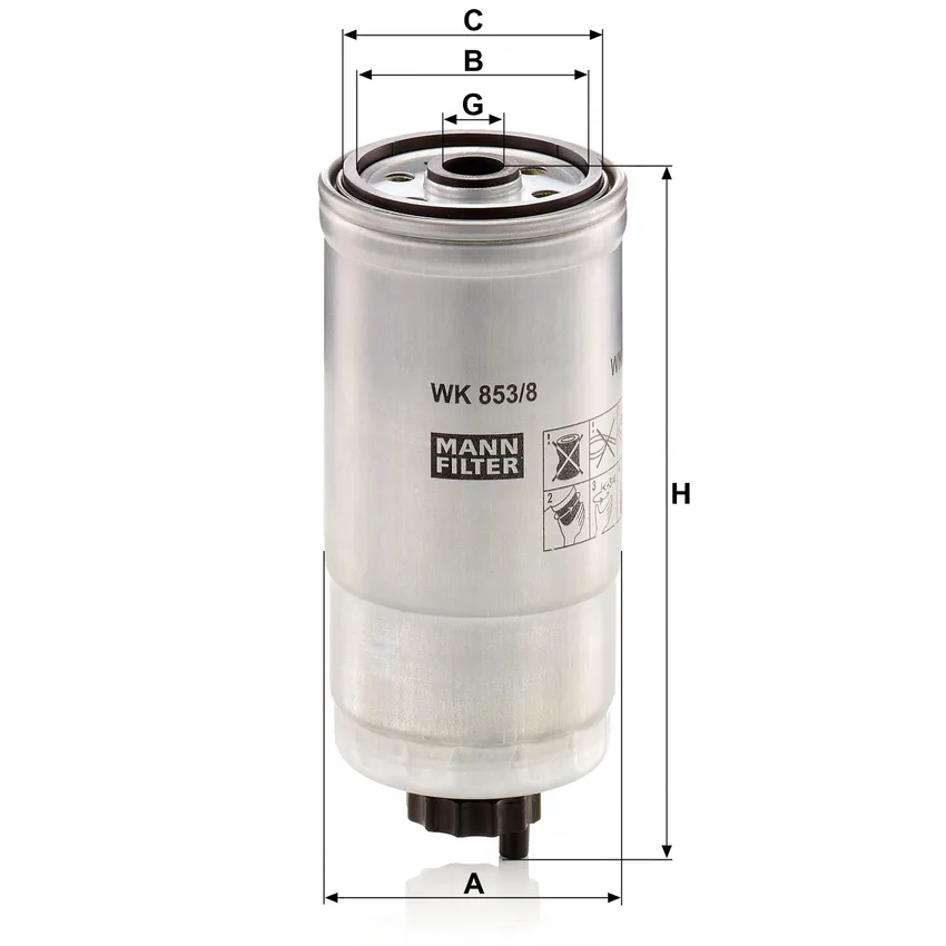 MANN WK 853/8
