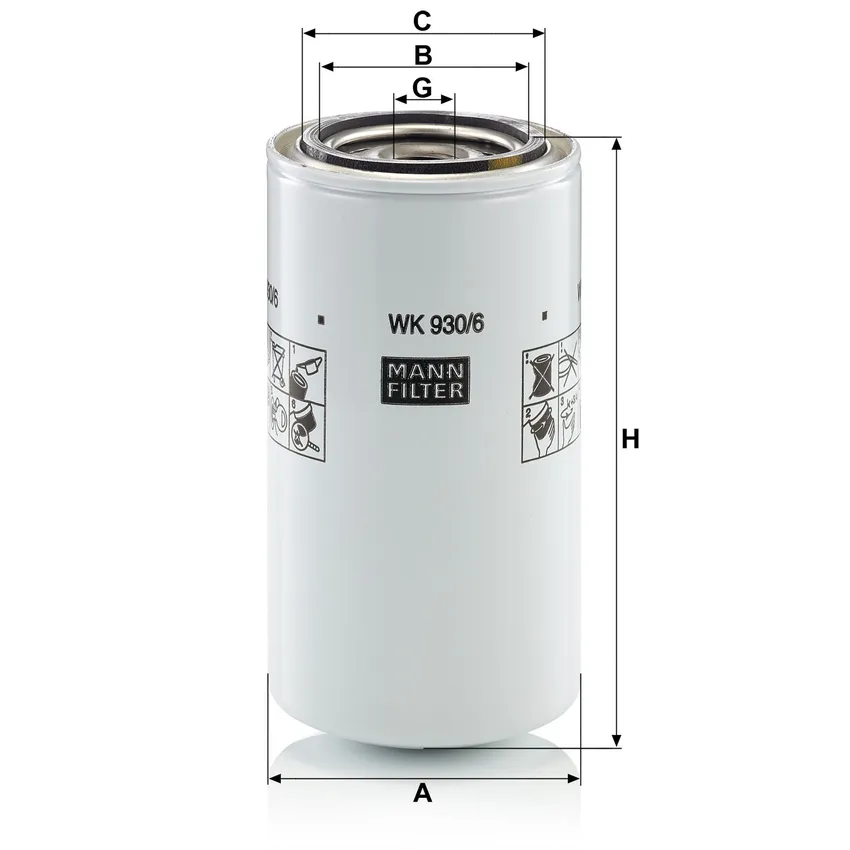 MANN WK 930/6 X