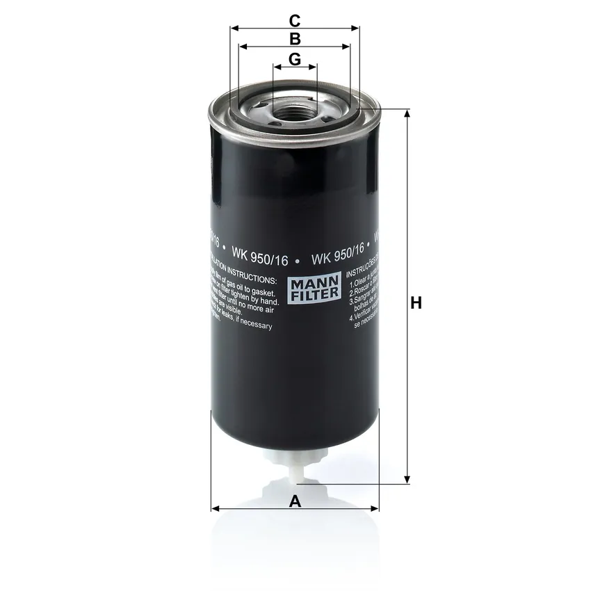 MANN WK 950/16 X
