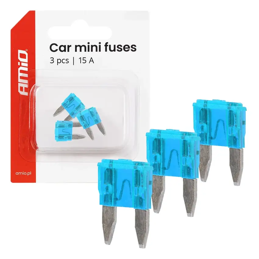 Autopoistky MINI púzdro 3ks 15A