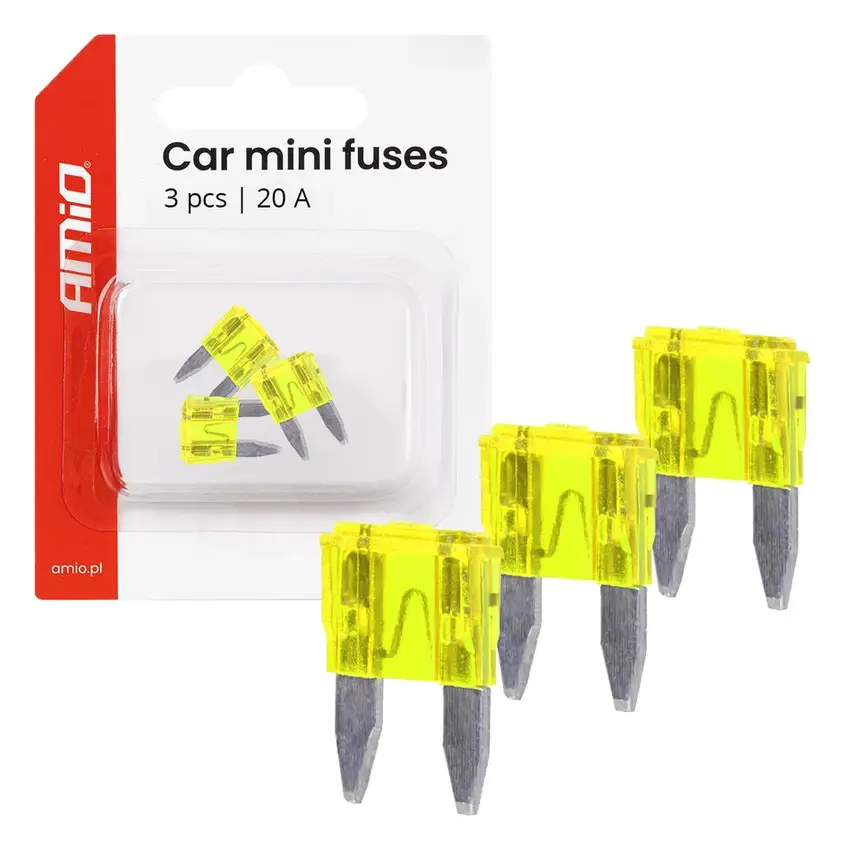 Autopoistky MINI púzdro 3ks 20A