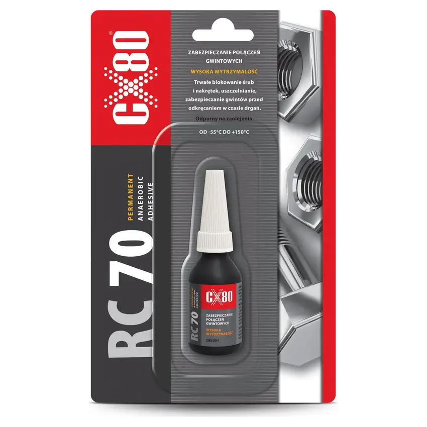 CX80 RC70 Anaerobic adhesive GREEN 10ml