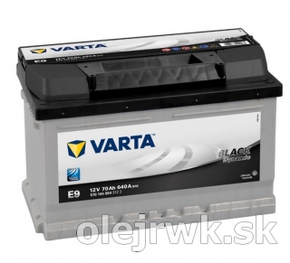 VARTA BLACK Dynamic E9 12V 70Ah