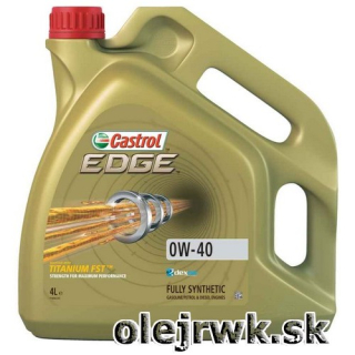 Castrol EDGE TITANIUM FST 0W-40 4L