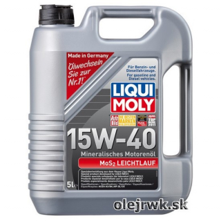 LIQUI MOLY MOS2 LEICHTLAUF 15W-40 5L