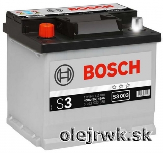 BOSCH S3 003 12V 45Ah Ľavá