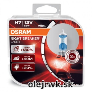 H7 OSRAM Night Breaker Laser 12V 55W + 130% Box 2ks