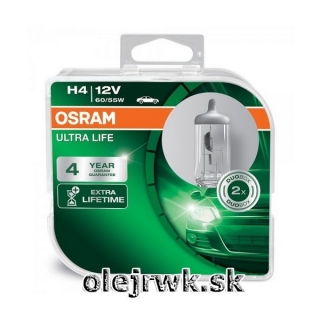 H4 OSRAM Ultra Life 12V 60/55W box 2ks