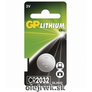 Bateria GP CR2032 3V 210mAh 1ks