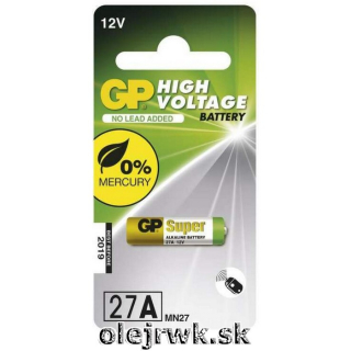Bateria GP 27A 12V 20mAh 1ks